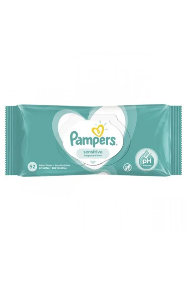 PAMPERS WIPES SENSITIVE 6x52 