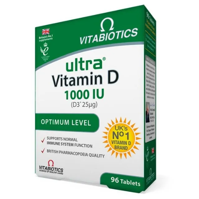 VITABIOTICS-ULTRA VIT.D TBL.1000IJ a96 